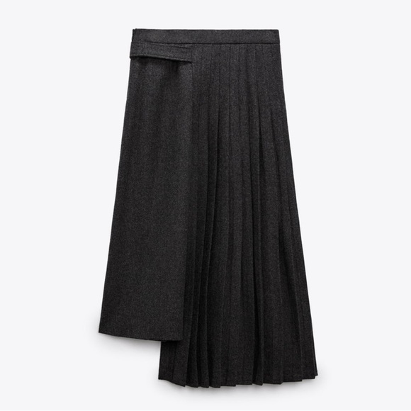 Zara asymmetric box pleat skirt limited edition - Picture 8 of 9